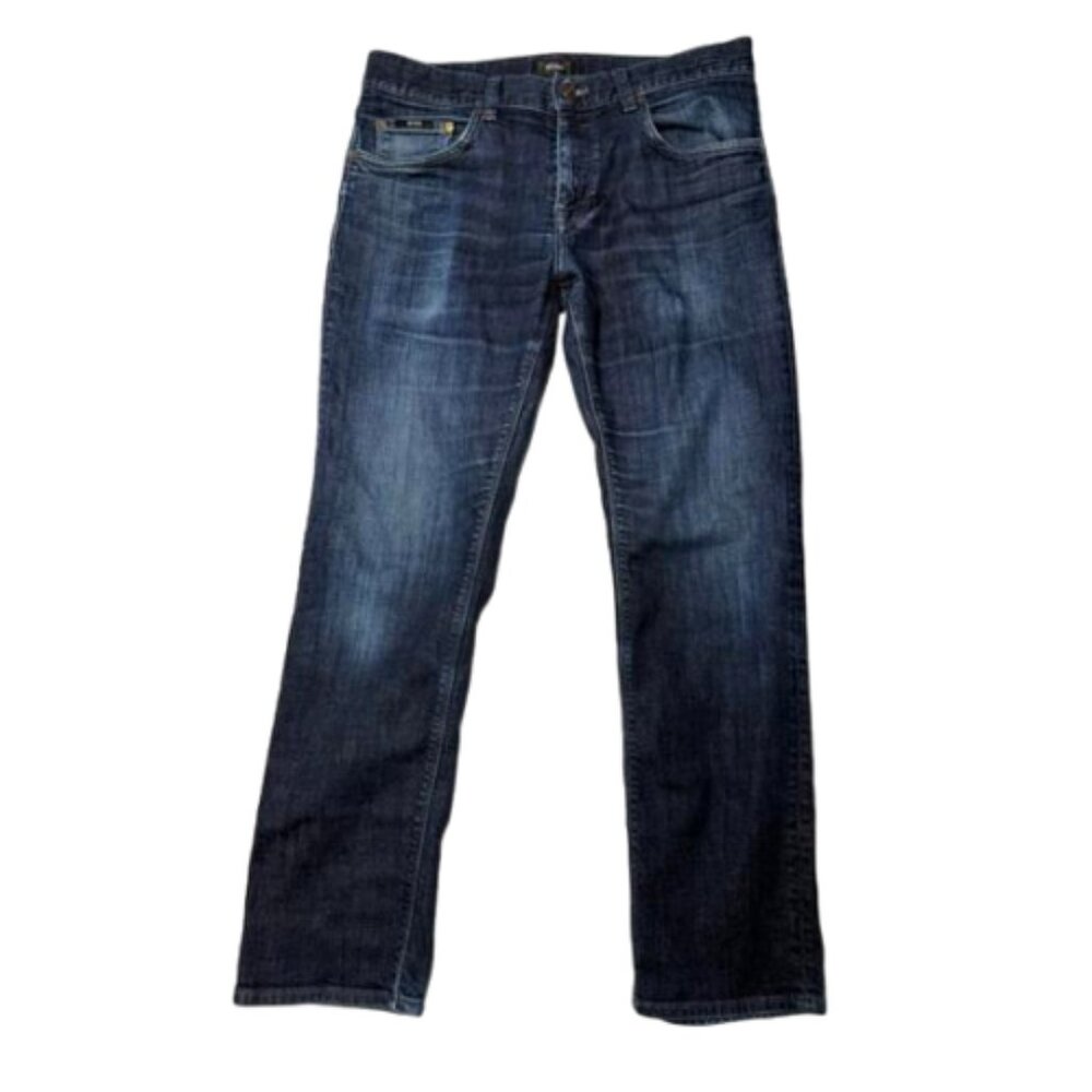 Hugo Boss Men's Maine Regular Fit Dark Wash Jeans Size 32/30 #2196